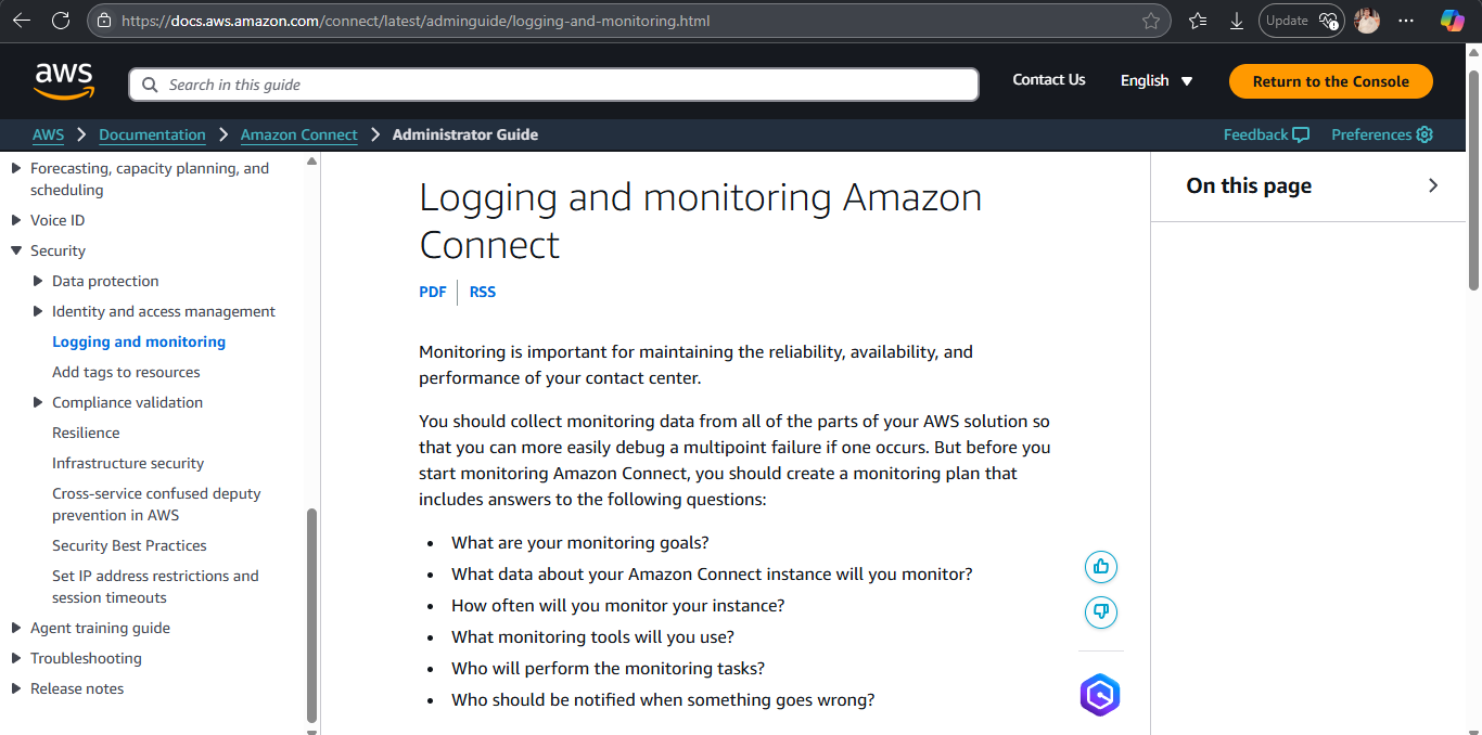 Amazon Connect Screenshot 1