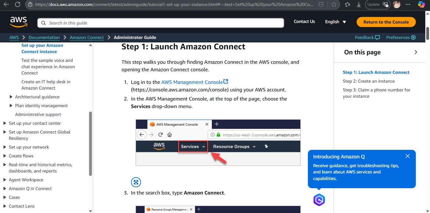 Amazon Connect Screenshot 1